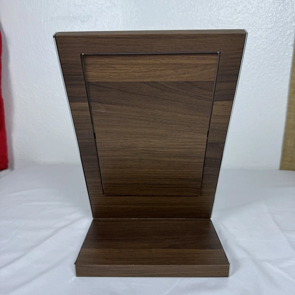 Salvatore Ferragamo Store Display Mirror For Sunglasses Dark Wood Spinning‎